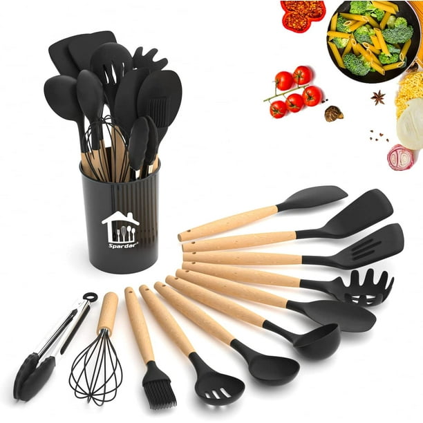 Kitchen Helper Set 12 Piece Kitchen Utensil Set NonStick Silicone
