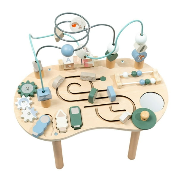 Mazón de cuentas de madera Pacle de juguete Beads Color Percepción Percepción preescolar Círculo educativo para niños Niños Niños