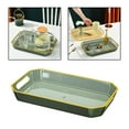 thumbnail image 5 of Modern Rectangular Decorative Tray Cosmetic Storage Household with Handles Jewelry Tray for Coffee Table Living Room Bathroom Countertop Green, 5 of 8