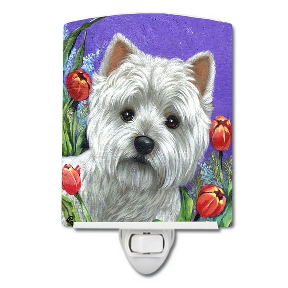 Westie Paradise Ceramic Night Light