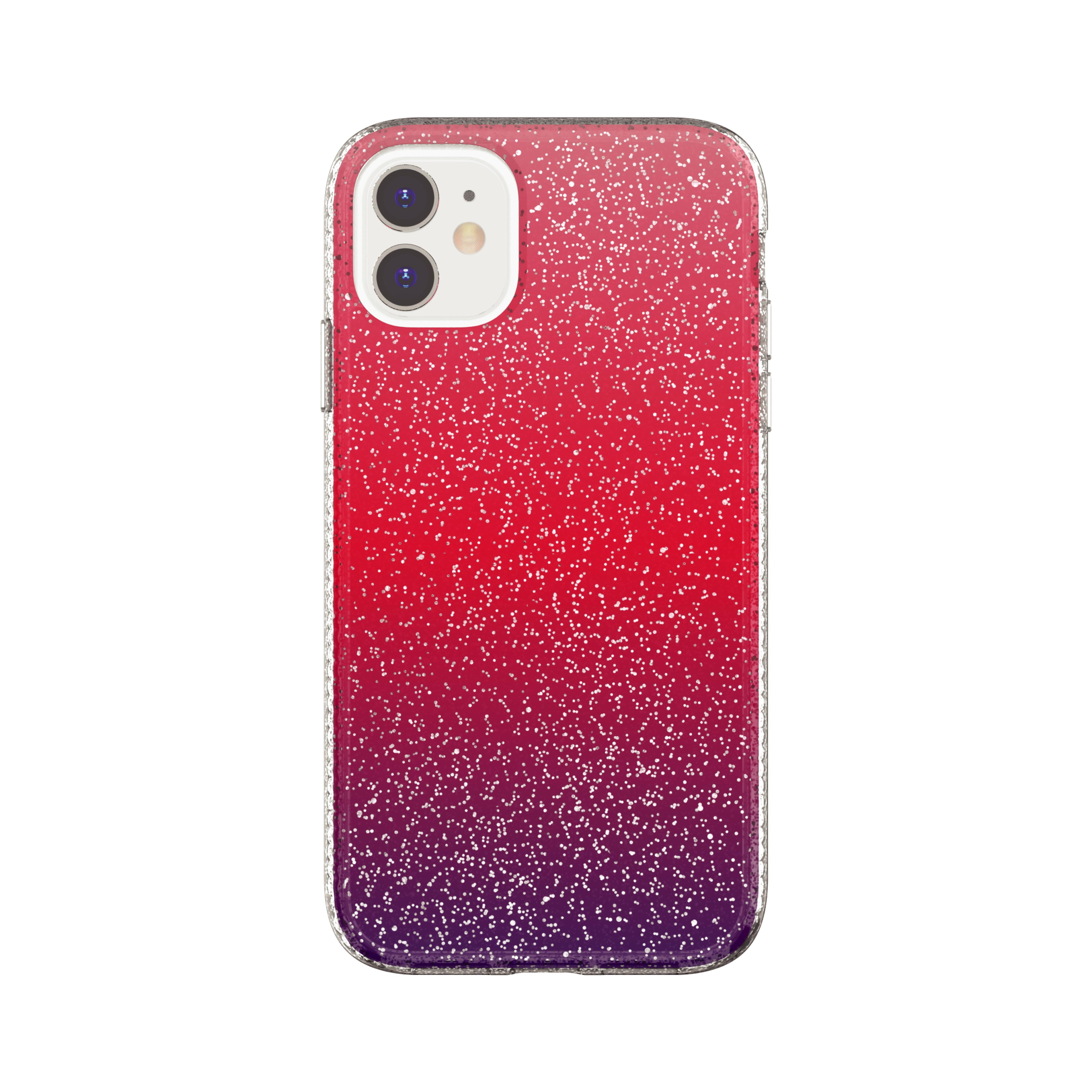 Fellowes Fashion Phone Case For Iphone 11 Xr Purple And Pink Ombre Glitter Walmart Com
