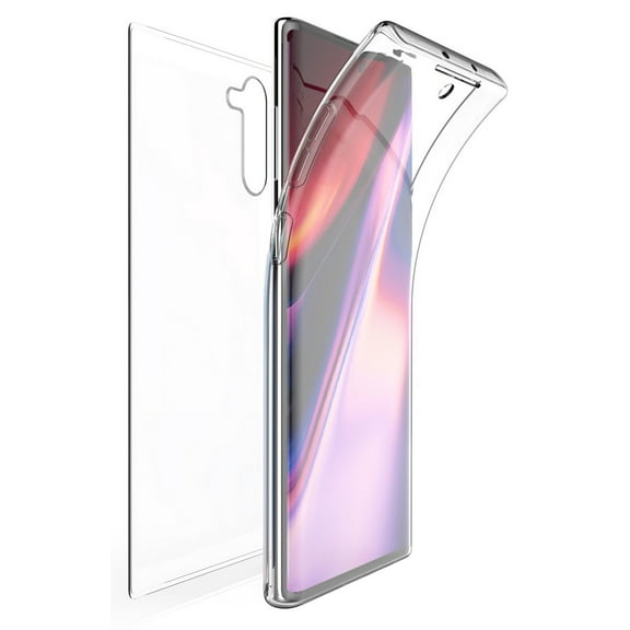 Case for Galaxy Note 10, New 360-Degree Wrap [Full-Body Protection] Transparent TPU Slim Cover [Built-In Screen Guard] for Samsung Galaxy Note 10 Phone (SM-N970, SM-N971)