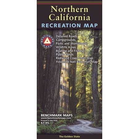 Benchmark Northern California Recreation Map, (Paperback)