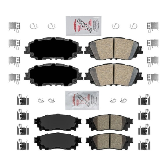 Ameri Premium Front & Rear Ceramic Disc Brake Pads for Lexus UX250h 2019-2023
