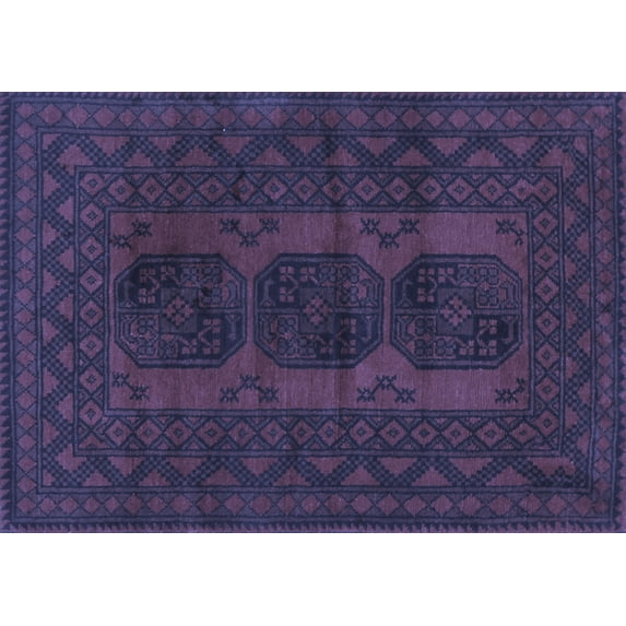 Ahgly Company Indoor Rectangle Persian Blue Traditional Area Rugs, 4' x 6'