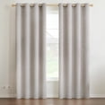 thumbnail image 1 of Cortinas Blackout para Recamara y Sala - Cortina 100% Blackout Look Lino - Aislamiento Térmico y Reducción Ruido - 2 Paneles - Cortinas 213 x 132cm Beige, 1 of 15