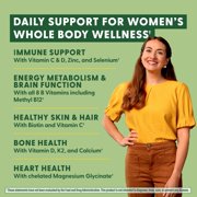 MegaFood Whole Body Multivitamin For Women - Magnesium, Biotin & B12 - 60 Servings