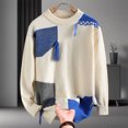 thumbnail image 3 of Men's Plus Size Casual Round Neck Solid Color Long Sleeve Sweater, 3 of 8