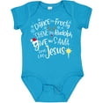 thumbnail image 3 of Inktastic Dance Like Frosty, Shine Like Rudolph, Give Like Santa Boys or Girls Baby Bodysuit, 3 of 5