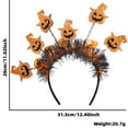 thumbnail image 6 of Yoyauz Halloween Headband Pumpkin Witch Hat Bat Spider Headband Halloween Costume Party Makeup Hair Accessories, 6 of 7