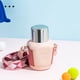 thumbnail image 2 of Advancent Vacío de acero inoxidable Reemplazo de color sólido Aislante 420 ml Aspira Botella de agua Vasos con correa cruzada Teteras Rosa, 2 of 6