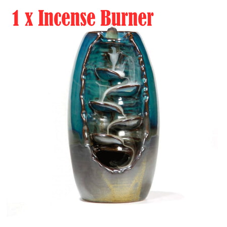 - Mountain River Ceramic Backflow Waterfall Smoke Incense Burner Censer Holder