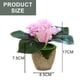 thumbnail image 2 of Flor falsa hortensia de cuatro hojas pequeña flor bonsái planta artificial flor de seda planta verde planta en maceta, 2 of 5