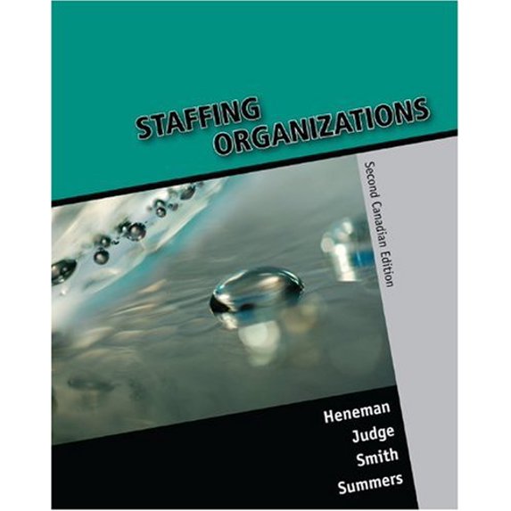 Pre-Owned Staffing Organizations, Second CDN Edition (Paperback) 0070967407 9780070967403