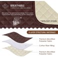 thumbnail image 4 of Non-Slip Recliner Chair Cover Sofa Slipcover, Pet Cover for Small Recliner Chair with Elastic Straps, Washable Reclining Chair Cover Recliner Furniture Protector (23'' Small, Brown), 4 of 6