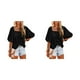 thumbnail image 4 of Qarigey Blusa informal para mujer, camisa para niñas, Club, playa, vacaciones, viajes, transpirable, básica, para el hogar, ropa Type11 NO11, 4 of 6