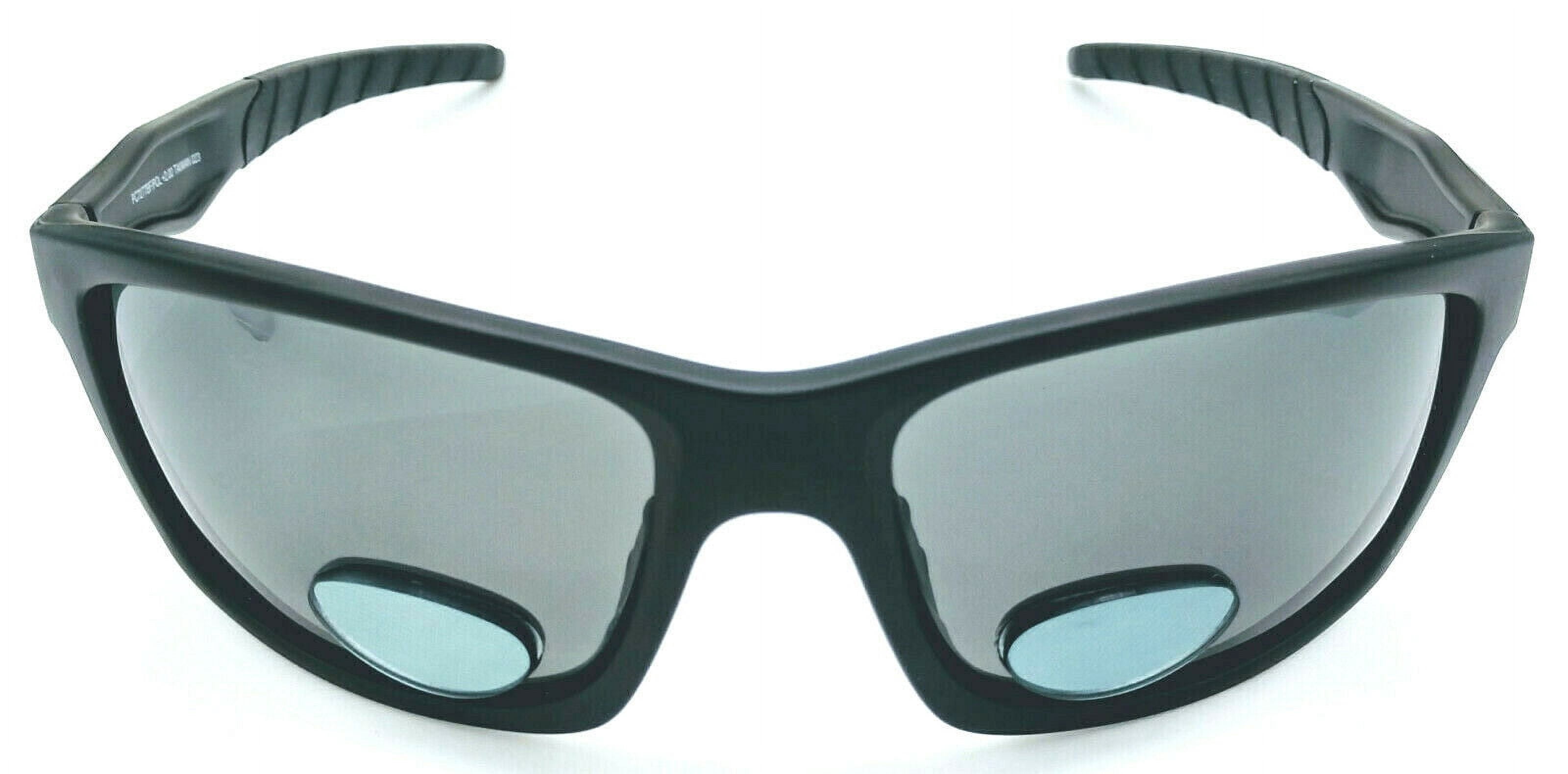 KnotMaster Snake II Black Polarized Bifocal Fishing Sunglasses Readers Unisex Sports +2.00 Gray Bifocal Lenses