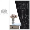 thumbnail image 5 of Bar Kitchen Curtains,Drink Wine Theme Rustic Drink Window Treatments for Wine Room Kitchen Café Dining Room Window Drapes 2 Panels Set,Total Size 84 x 84 Inch, 5 of 6