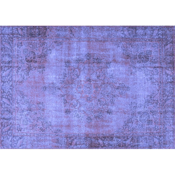 Ahgly Company Indoor Rectangle Persian Blue Traditional Area Rugs, 6' x 9'