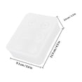 thumbnail image 2 of FENGGUIQU White Silicone Pendant Mold for DIY Elliptical Hanging Craft with Durable Reusable Material, 2 of 8