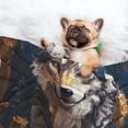 thumbnail image 3 of Yiaed Oil Painting Tribal Wolf Print Dog Blankets-Cat Blanket Washable for Couch Protection,Puppy Blanket, Soft Plush Reversible Throw Furniture Protector-Large, 3 of 8