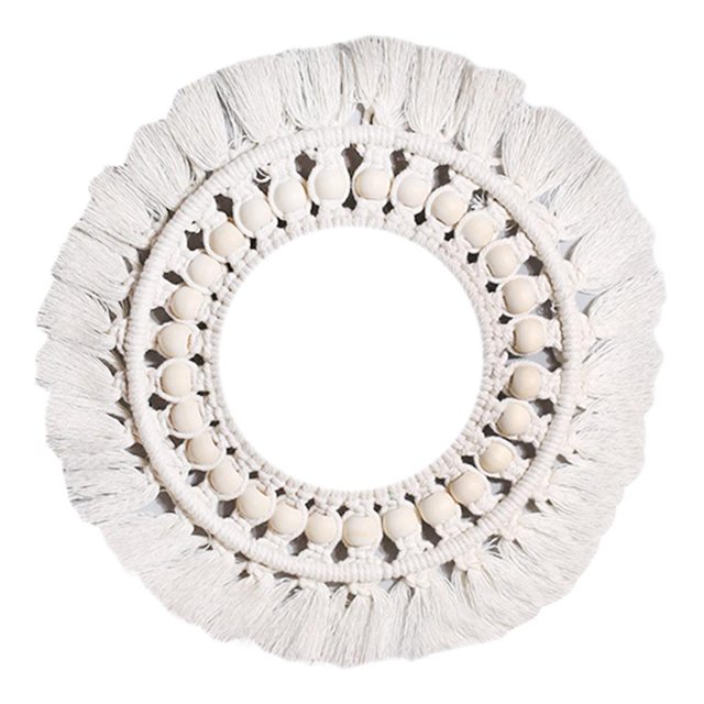 Espejo de pared redondo Zulema Espejo de pared macramé