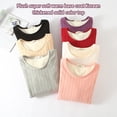 thumbnail image 3 of Underwear T-Shirt Female Warm Thick Soft Cotton Windproof Traceless Underwears Comfortable Clothing Long Sleeve Winter Black L Black L, 3 of 9