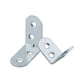 thumbnail image 3 of Conector de hardware de código de esquina gabinete de ropa código de ángulo en forma de L ángulo recto conector de muebles de 90 grados soporte de capa triángulo de hierro, 3 of 4