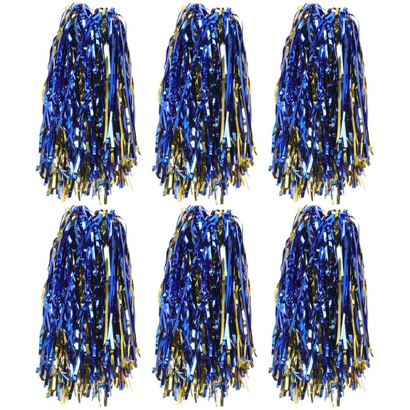 6 Pcs Team Pom Poms Metallic Pom Poms Handheld Fun Poms Dance Pom Poms Cheerleaders Hand or Pe Child