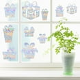 thumbnail image 1 of Pegatinas multicolores para ventanas de vidrio | Calcomanías disuasorias de colisiones con aves | Adhesión electrostática sin respaldo | Adhesivos decorativos reflectantes para ventanas, ideales, 1 of 6