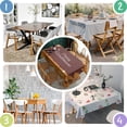 thumbnail image 4 of Thanksgiving Day Table Cover Waterproof Spillproof Tablecolths Table Covers Thanksgiving Fall Maple Pumpkin Table Cover for Thanksgiving Background Indoor Outdoor Birthday Rectangle,60x84inch, 4 of 5
