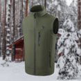 thumbnail image 4 of Chaleco térmico cálido para hombre cuello levantado cierre de cremallera chaleco calefactable de invierno para acampar, 4 of 6