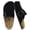 Black, variant on KIDMI Genuine Suede Clogs for Women Cork Footbed Leather Mules Slip On with Comfort Memory Foam and Adjustable Buckle, Black