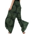 thumbnail image 7 of Genuiskids Women Summer Boho Printed Wide Leg Pants High Waist Tie-Up Casual Loose Palazzo Pants Beach Hippie Pants Capri Pants for Women Loungewear 4th of July Trousers, 7 of 7