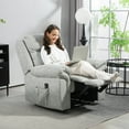 thumbnail image 2 of HOMCOM Fauteuil Inclinable Manuel avec 8 Massages par Vibration, Poches Latérales, Gris, 2 of 10