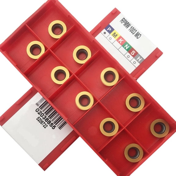 Fule 10pcs RPMW1003MO DP5320 R5 CNC Carbide Round Milling Insert for Steel SRDPN
