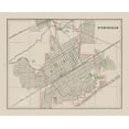 thumbnail image 2 of Cram 14x12 Black Ornate Wood Framed with Double Matting Museum Art Print Titled - Birmingham  Alabama - Cram 1892, 2 of 4