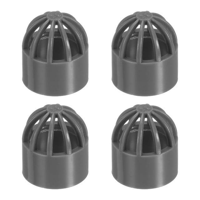 Uxcell 0.8 Pouce (20mm) Bouchon Perméable pour Couverture de Poisson, 4 Pcs Protection Aquarium, Gris