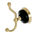 thumbnail image 2 of Kingston Brass BA9117PB Water Onyx Robe Hook, Polished Brass, 2 of 5
