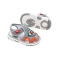 thumbnail image 4 of Fesfesfes Summer Plaid Bow Toddler Shoes Baby Girls' Non-Slip Breathable Cloth Sandals,Soft Soled Cute Walking Shoes for Indoor/Outdoor,Slip-On Floral Design (Gray,2 Years), 4 of 9