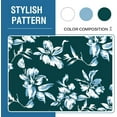 thumbnail image 2 of Housses de Chaise Extensibles Ensemble de 4 Housses de Chaise pour Salle à Manger Parsons Housse de Chaise Protecteurs de Chaise Housses de Chaise Design Imprimé Floral Moderne, Bleu Sarcelle Foncé, 2 of 7