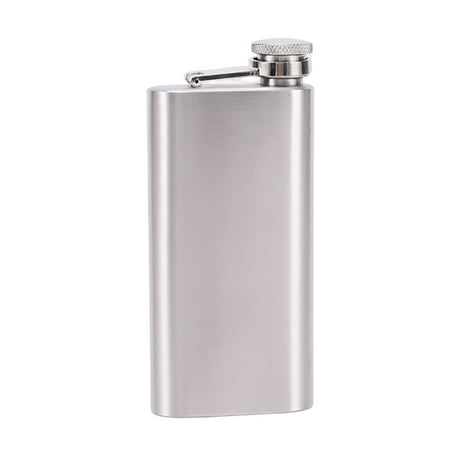 

HomeLife Hip Flask Leak-proof Good Sealing Compact Size Food Grade Easy to Carry Wine Storage Stainless Steel Liquor Flask Whiskey Wine Pot Hiking Supplies