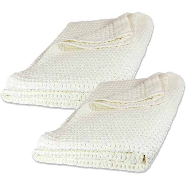 Meduofon TREE Waffle Towels Quick Dry Thin 2 Pack Bath Sheets 40x80 Oversized Extra Large for