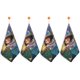 thumbnail image 1 of Toallas de mano Encanto para baño, toallas faciales de algodón suaves y absorbentes para spa, baño, gimnasio, cocina, juego de toallas de mano decorativas a cuadros, 4 piezas, 1 of 6