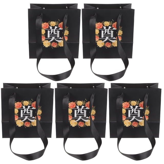 5 bolsas grandes para tumbas, para guardar regalos, suministros para cementerios, cestas de flores para el día de la limpieza de tumbas, arreglos con crisantemos, ramos de papel