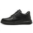 thumbnail image 2 of CMR CHAMARIPA Height Increasing Sneakers - Mens Elevator Shoes - Black Leather Casual Sneakers 6cm / 2.36 Inches, 2 of 6