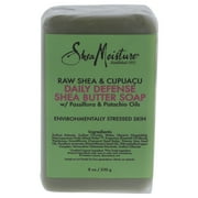 Raw Shea & Cupuacu Daily Defense Shea Butter Soap by Shea Moisture for Unisex - 8 oz Bar Soap