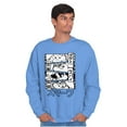 thumbnail image 5 of Smurfs Cartoon Manga Panel Aesthetic Sweatshirt for Men or Women Brisco Brands M, 5 of 6