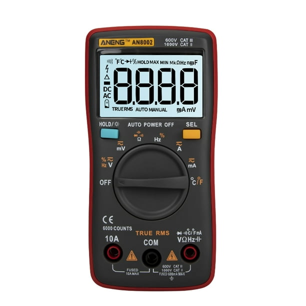 ANENG AN8002 6000 Counts True RMS Multifunctional Digital Multimeter Voltmeter Ammeter Handheld