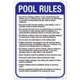 thumbnail image 1 of New Jersey Pool Rules Sign, Complies With State Of New Jersey Pool Safety Code, 24x36 Corrugated Plastic, 1 of 7
